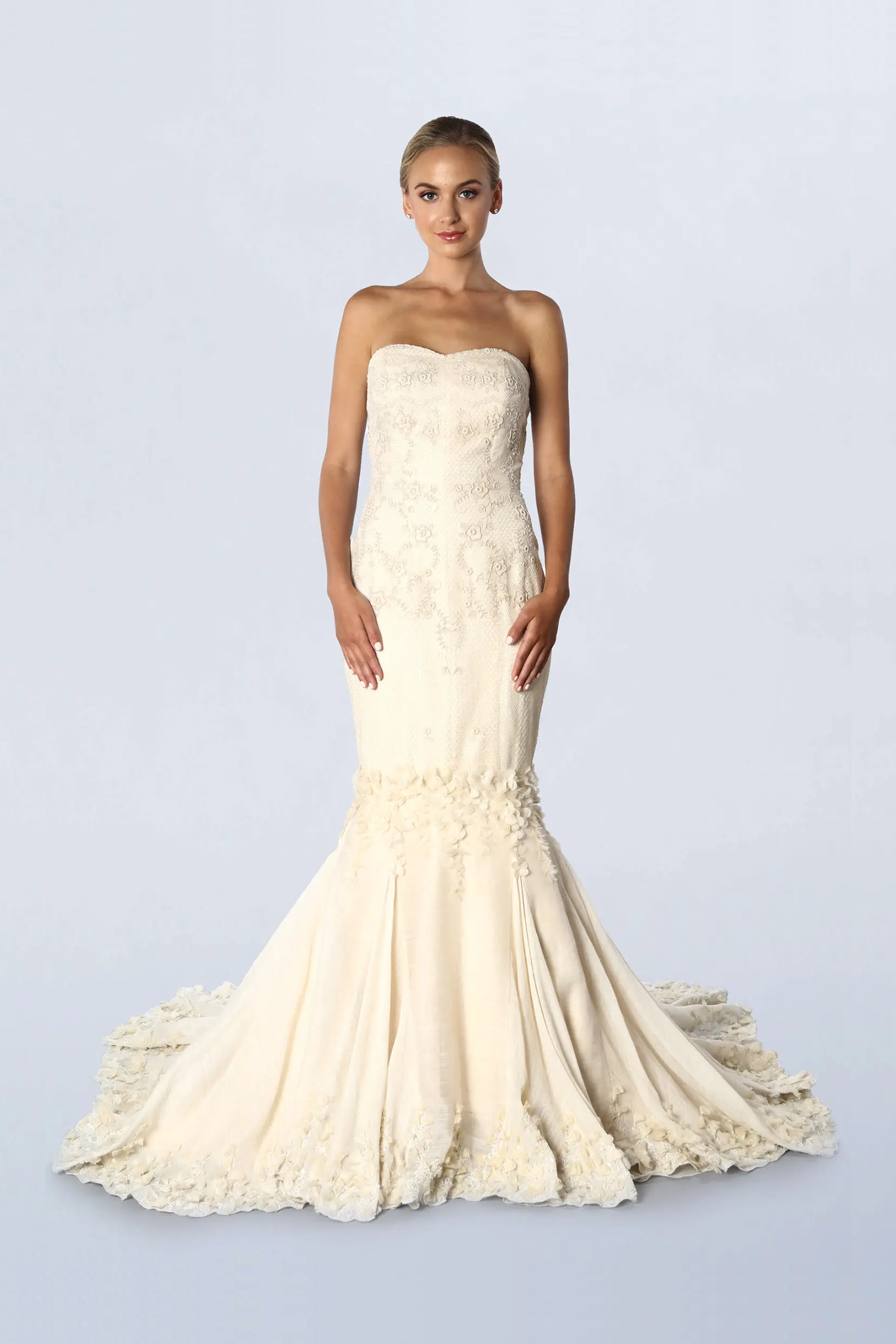 Beige mermaid gown