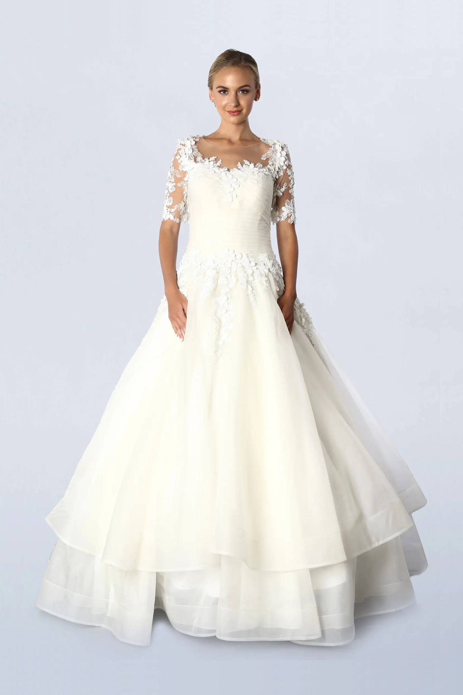Off white ball gown