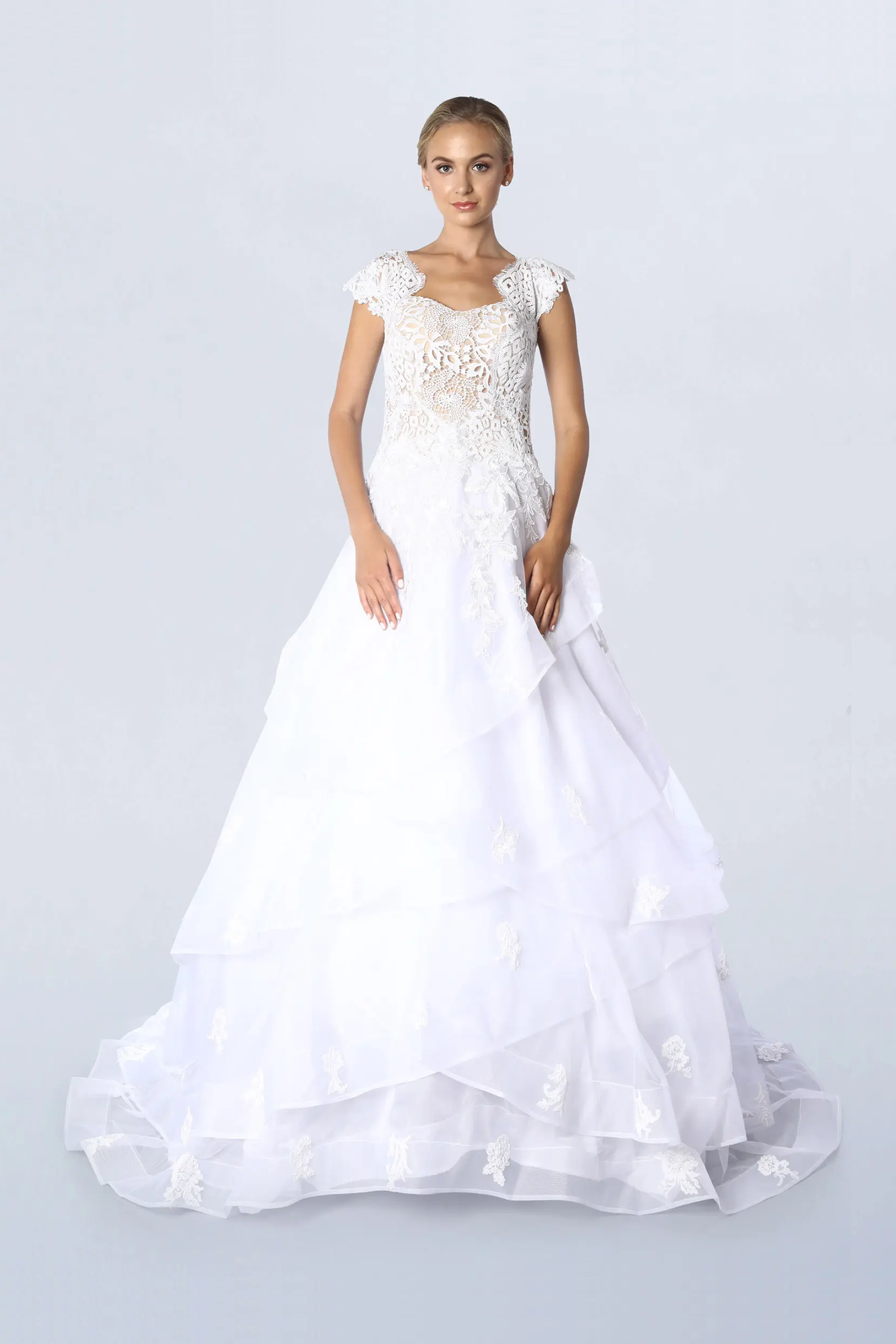 White ball gown