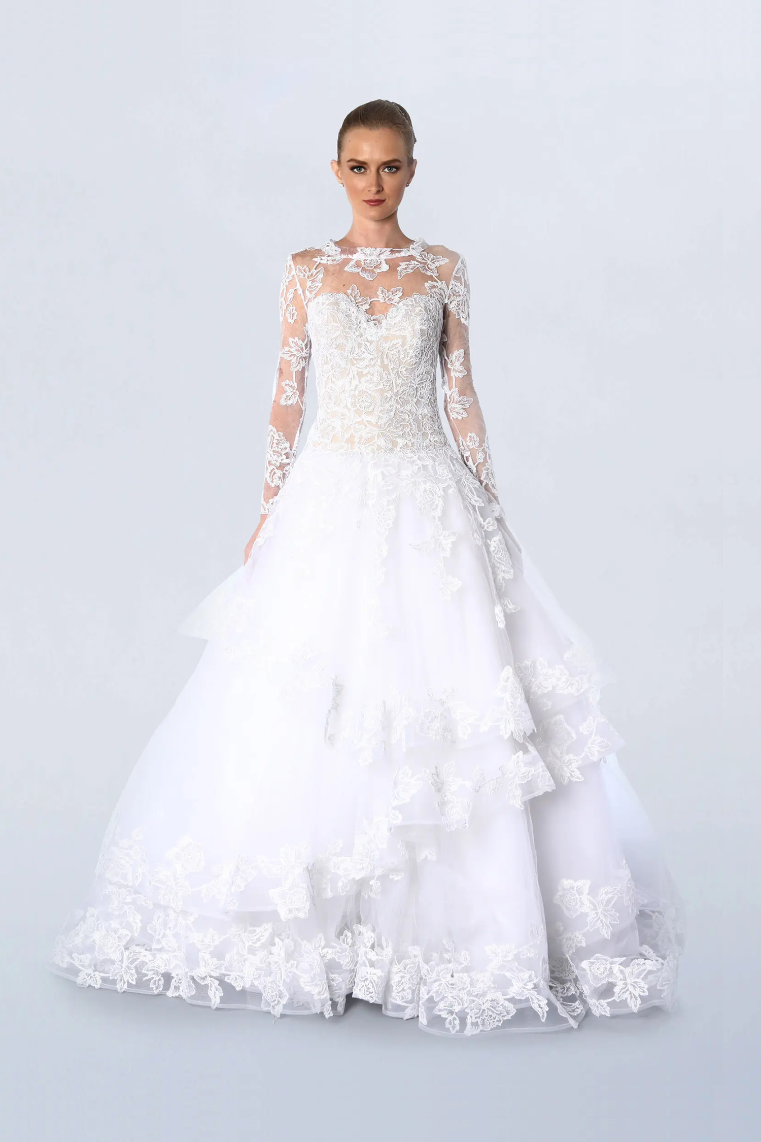 White ball gown