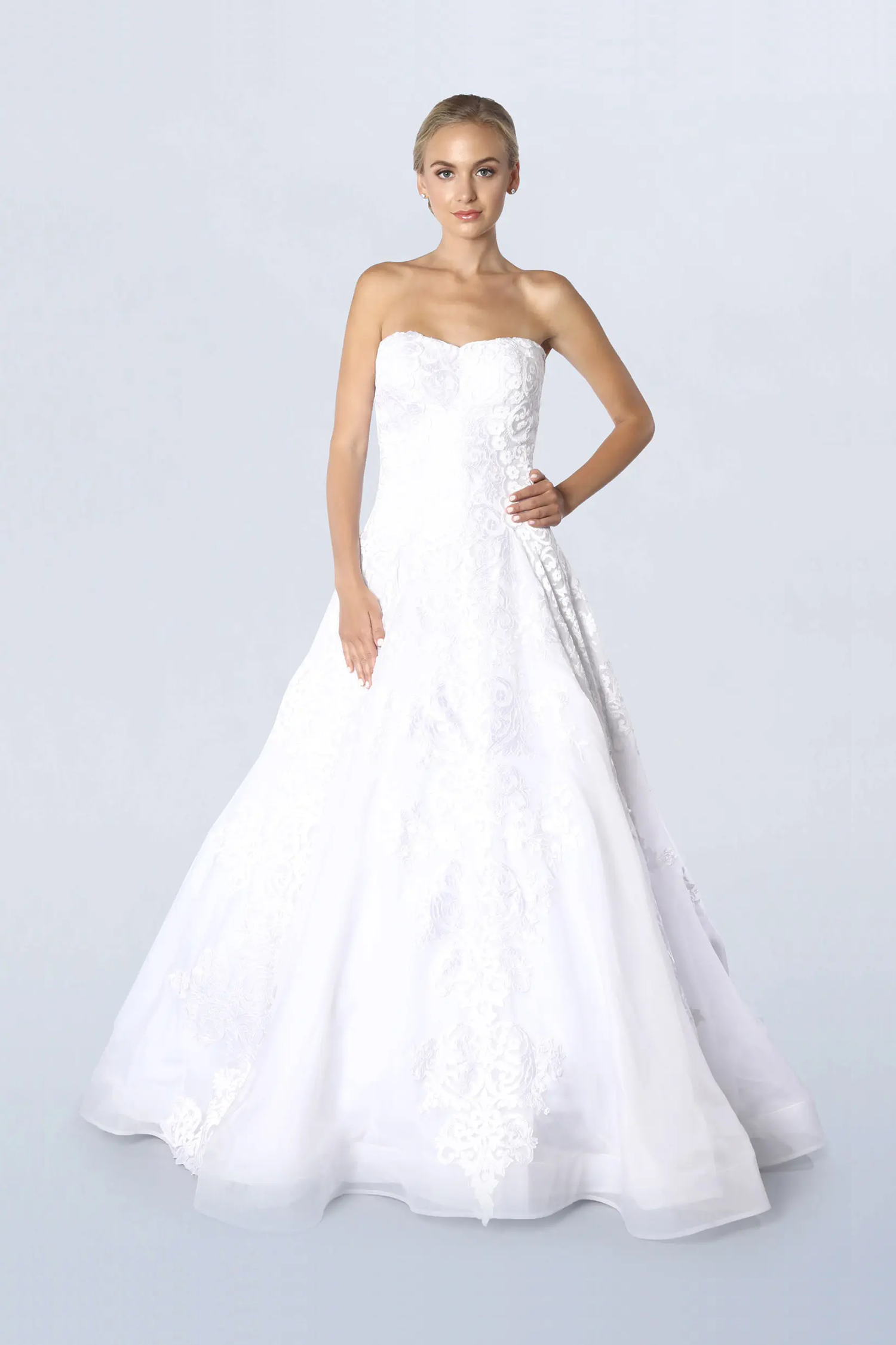 White ball gown