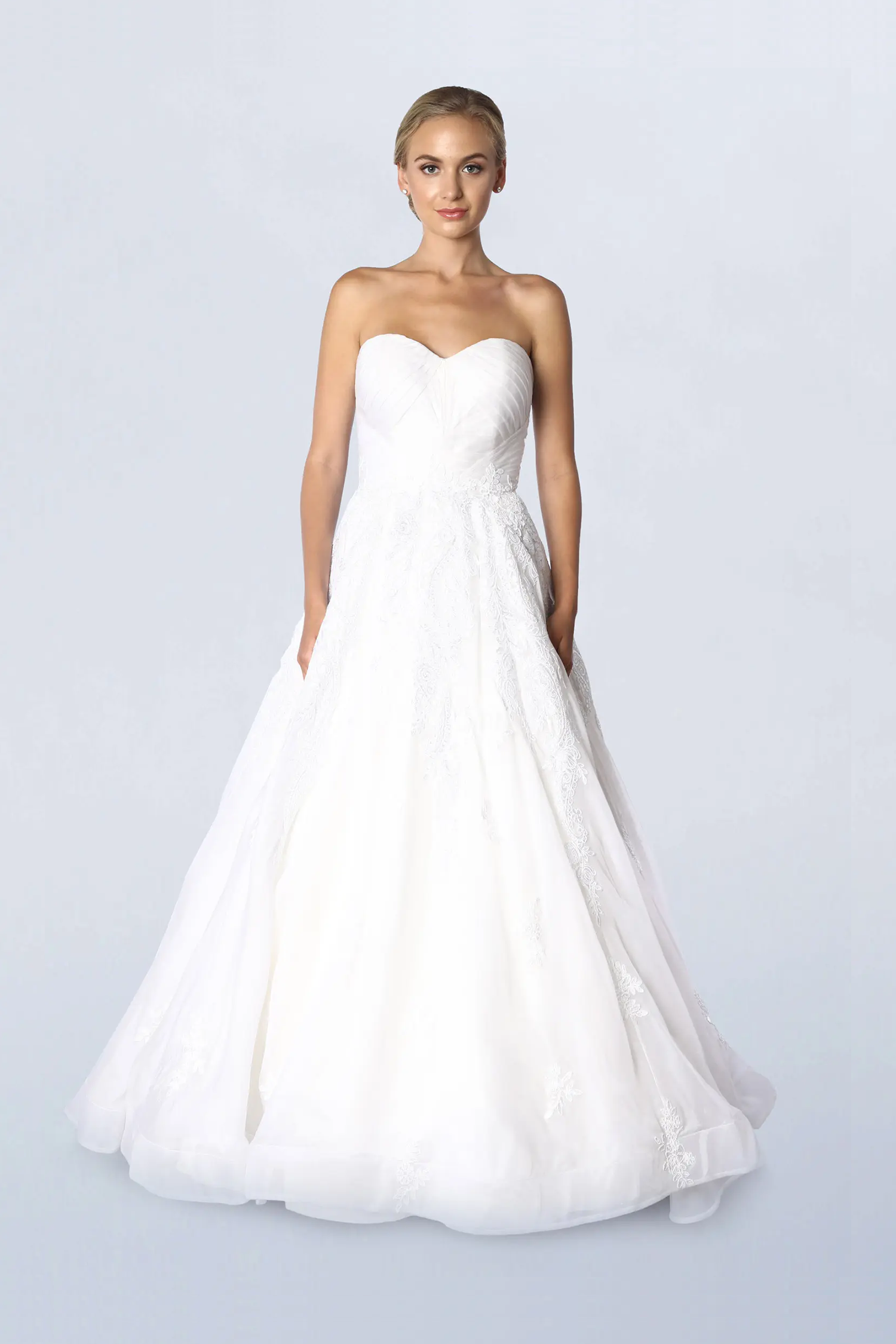 White ball gown