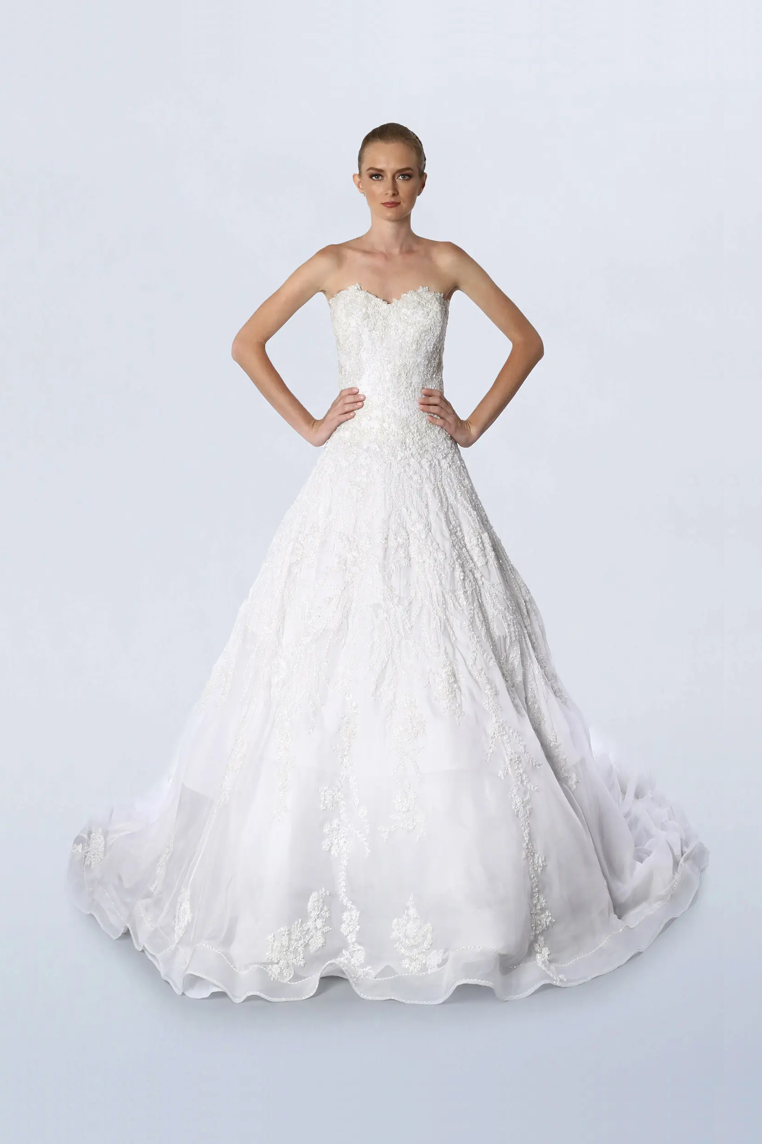 White ball gown