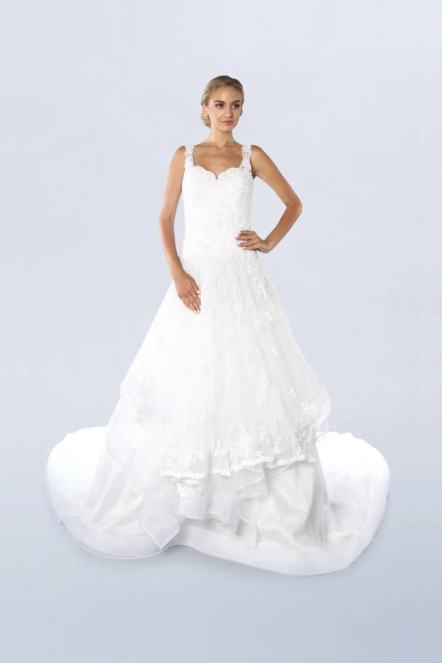 White ball gown