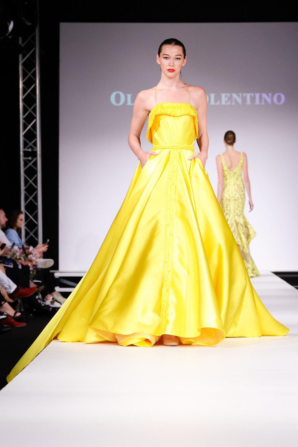 Yellow ball gown